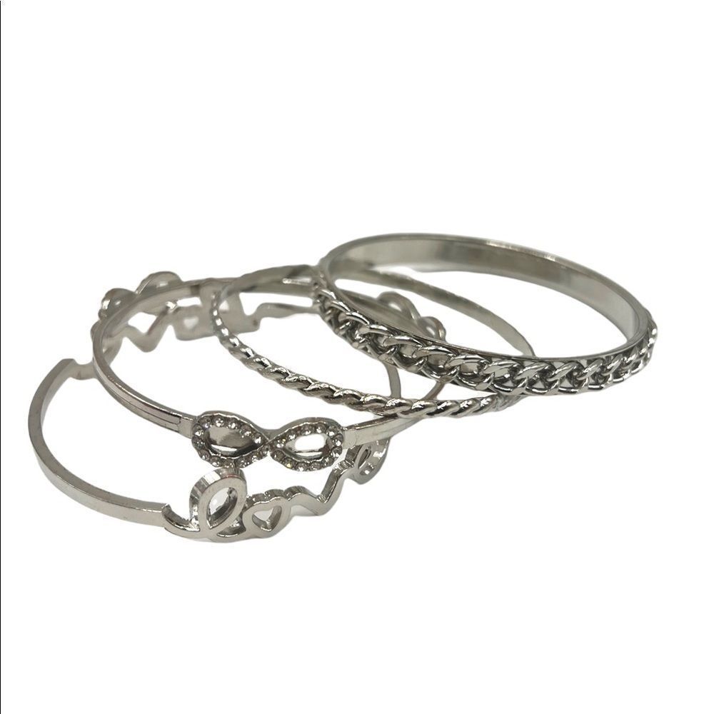 💍 Silver Bracelet Set 4-Piece💍 - Picture 6 of 7